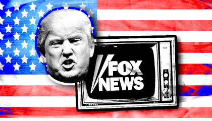 trump fox flag
